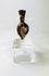 Late Roman to Byzantine teardrop-shaped glass vessel with slender neck