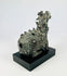Right-side angle of Qing Chinese bronze incense burner shaped as a Qilin, showing muscular haunches and decorative mane.