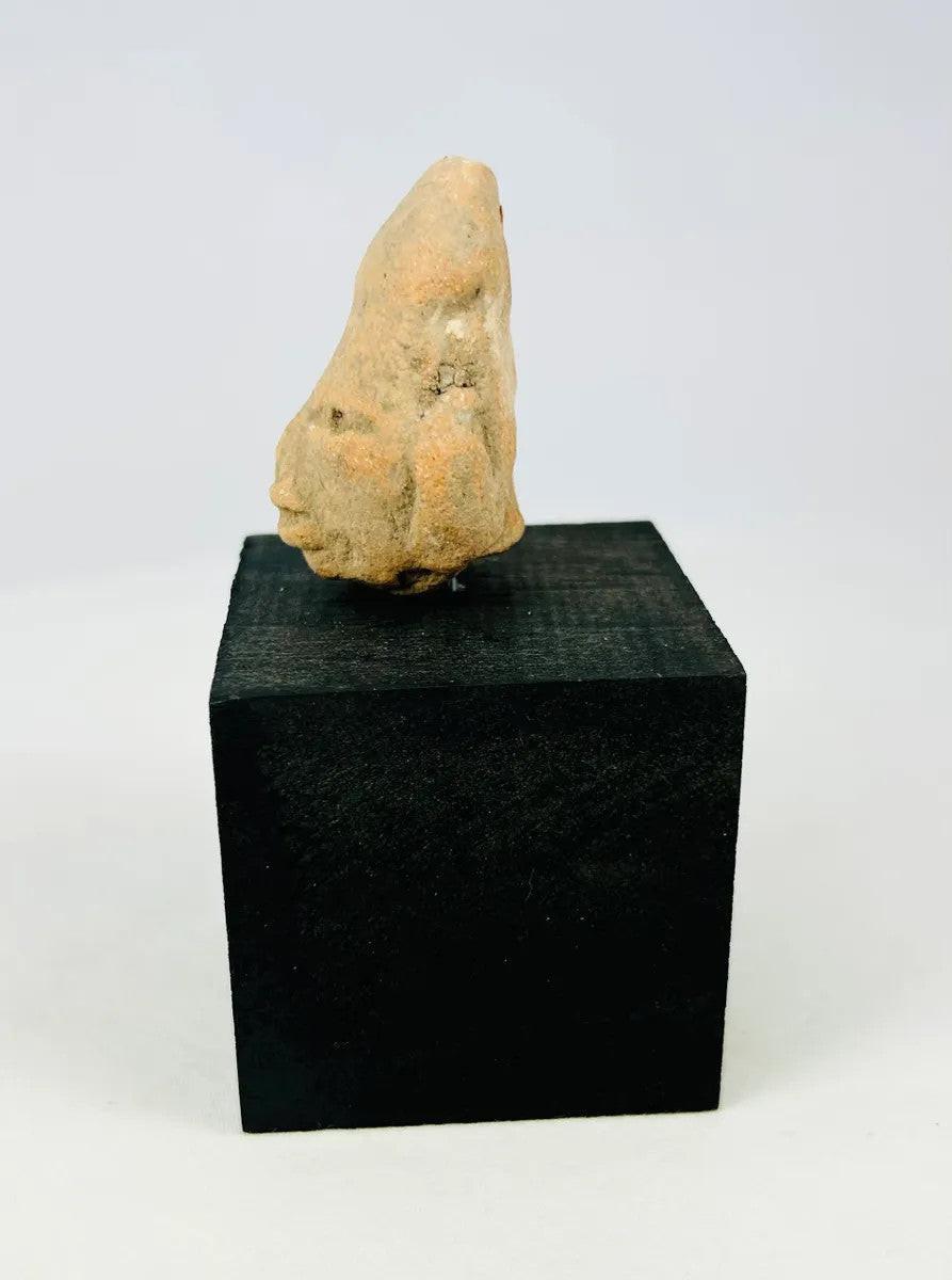 Pre-Columbian terracotta head attributed to the Nayarit–Jalisco region