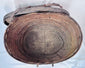 Interior basketry of antique Himalayan woven storage container