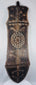 Full-length carved shield possibly from the Cameroon Grassfields region of Central Africa