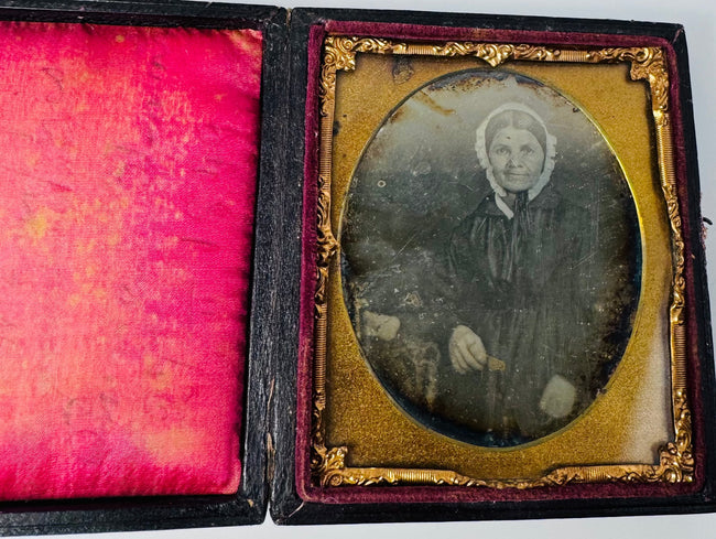 Antique cased daguerreotype with a handwritten 1849 Memphis inscription