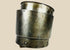 17th-century European siege armour arm guard, crafted from metal with riveted construction and aged patina from historic use.