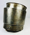 17th-century European siege armour arm guard, crafted from metal with riveted construction and aged patina from historic use.