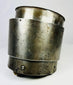17th-century European siege armour arm guard, crafted from metal with riveted construction and aged patina from historic use.