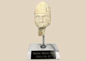 Ancient Assyrian Warrior Head Sculpture | Bronze Age | Circa 1800–1700 B.C.