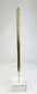 Tall ritual stone object from ancient Bactria, carved with two human faces and exhibiting burial patina.