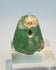 Iron Age glass stamp seal with domed body and transverse suspension hole