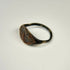 Early centuries CE bronze ring with finely incised bull engraving and weathered archaeological surface