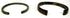 Ancient bronze and iron bangle pair with green and dark brown patination dating to the Roman-era period