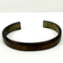 Ancient iron open cuff bracelet dating to the 1st to 3rd century AD with dark brown aged patina