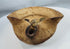 Terracotta saucer-shaped oil lamp from ancient Carthage accompanied by bronze coins and archaeological patina
