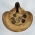 Museum-comparable terracotta saucer-shaped oil lamp from Carthage with bronze coins