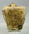 Authentic Near Eastern stone amulet flask with drilled neck and symbolic carvings