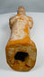Chinese court attendant burial figure with mineral deposits and pigment loss