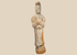 Ancient Tang Dynasty terracotta court lady standing in a long robe