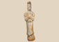 Ancient Tang Dynasty terracotta court lady standing in a long robe
