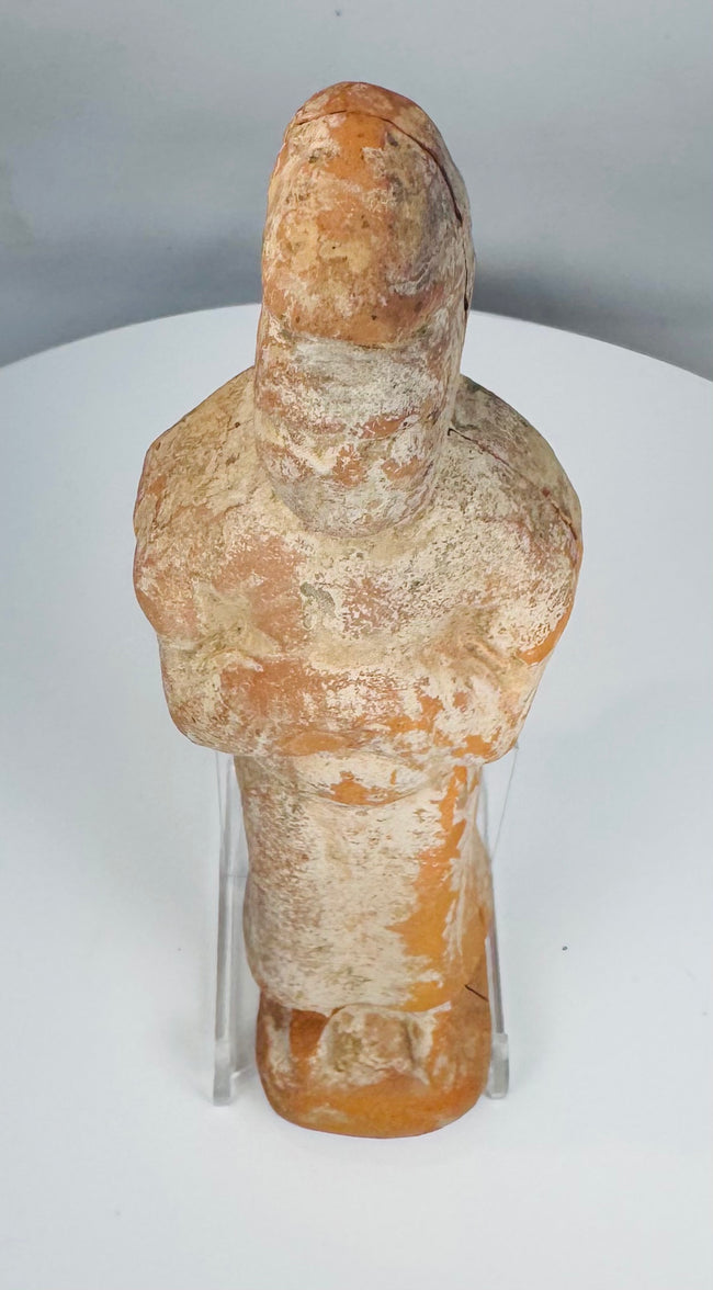 Restored Tang Dynasty terracotta lady dating to the 7th–8th century CE