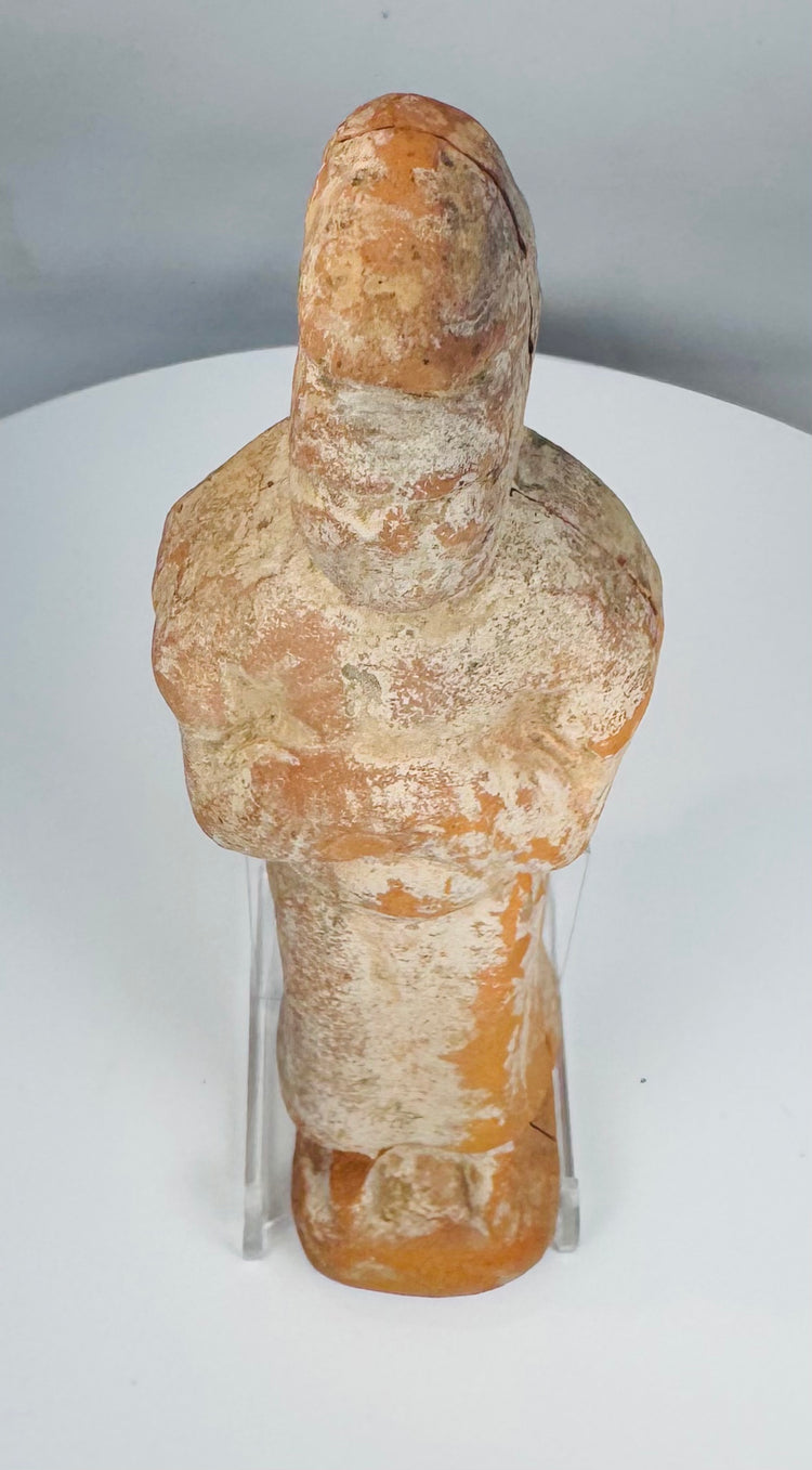 Restored Tang Dynasty terracotta lady dating to the 7th–8th century CE