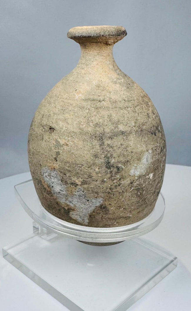 Ancient perfume, oil, or medicinal bottle dating to the 3rd–7th century CE