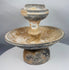 Museum-quality terracotta ritual vessel with pedestal base and architectural form