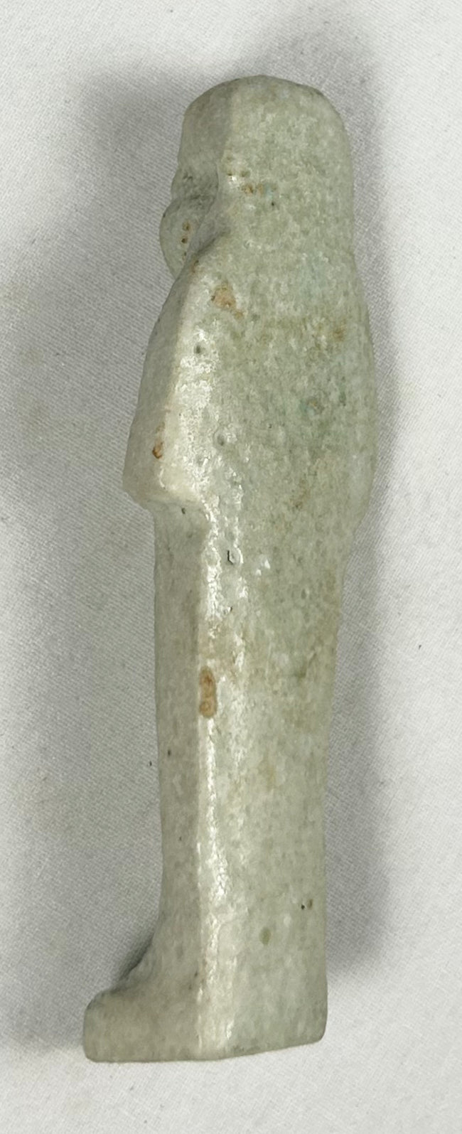 Authentic ancient Egyptian funerary ushabti statue on display