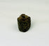 Ancient Egyptian cylindrical bead amulet with protective serpent imagery and carved details