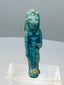 Side profile of an ancient Egyptian Sekhmet-attributed amulet with a projecting feline muzzle