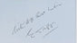 Close-up of the handwritten inscription attributed to Dr. Edmund Tapp, mounted within the mummy-wrapping display.