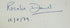 Close-up of Rosalie David’s blue-ink signature dated August 15, 1979, inside Mysteries of the Mummies.