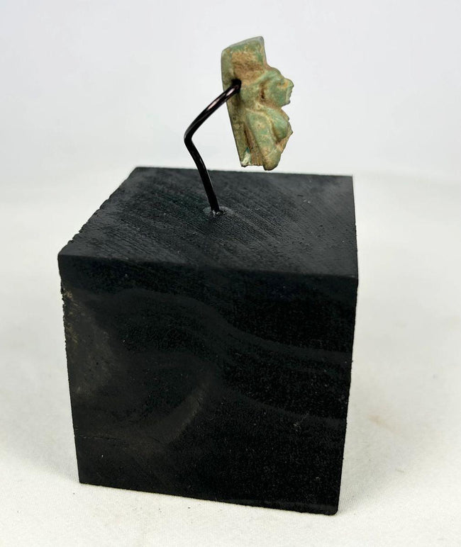 ancient egyptian devotional faience pendant of sekhmet