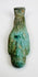 Inscribed Egyptian burial figure with turquoise glaze and mineral deposits