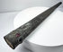Ornamental scabbard with foliate decoration, a fractured red insert and vacant settings.