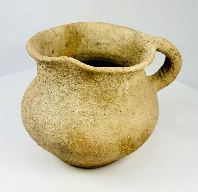 Antigua grecorromana | Jarra de terracota con asa | Siglos I-III d. C.