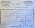 Original 1980 purchase receipt from Roussos Antiques Shop in Athens, Greece, accompanying the ancient Boeotian terracotta figure.