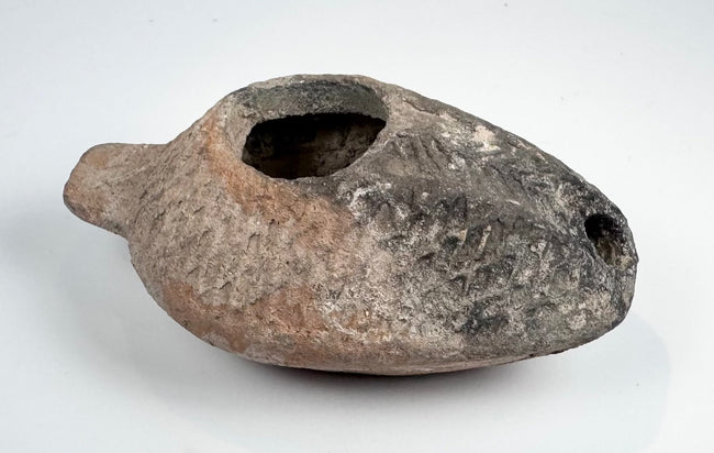 Geometric Samaritan oil lamp dating to the 6th–7th century AD
