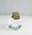 Ancient bronze ring with square bezel engraved with twin birds, Mediterranean, 1st–5th century CE