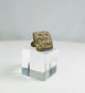 Ancient bronze ring with square bezel engraved with twin birds, Mediterranean, 1st–5th century CE