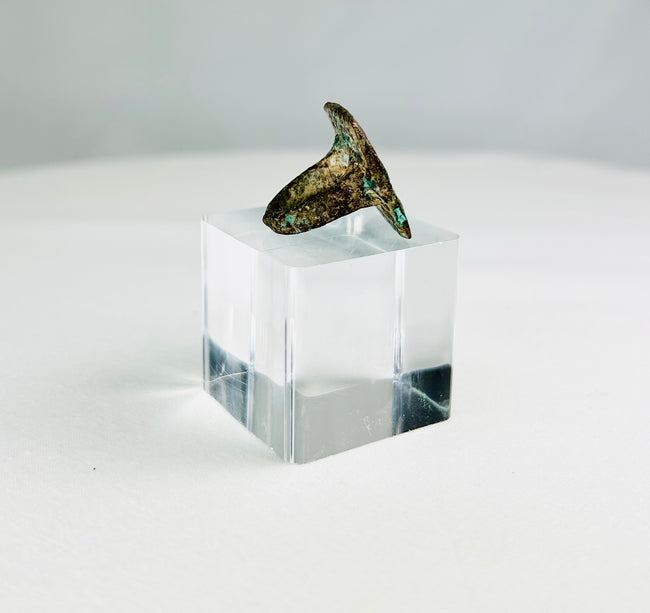 Rare ancient bronze ring showing two birds in balanced composition, 1st–5th century CE