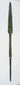 Early Bronze Age Cypriot bronze spearhead dating to circa 2500–1900 BCE, with a leaf-shaped blade, raised central ridge, straight tang, and ancient burial patina.