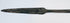 Ancient bronze spearhead from Cyprus featuring a tapered blade, reinforced four-sided midsection, preserved tang, and naturally oxidized surface from the Early Cypriot III period.