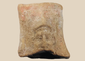 Ancient Hellenistic-Roman terracotta relief fragment depicting a mature male face