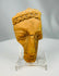 Ancient Mediterranean terracotta dramatic mask fragment with expressive facial modeling