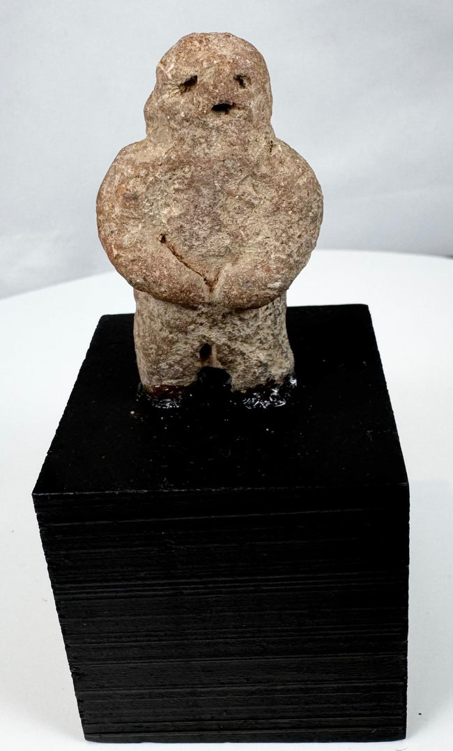 Pre-Columbian carved stone ritual figure from Western or Central Mexico, circa 300 BCE–900 CE