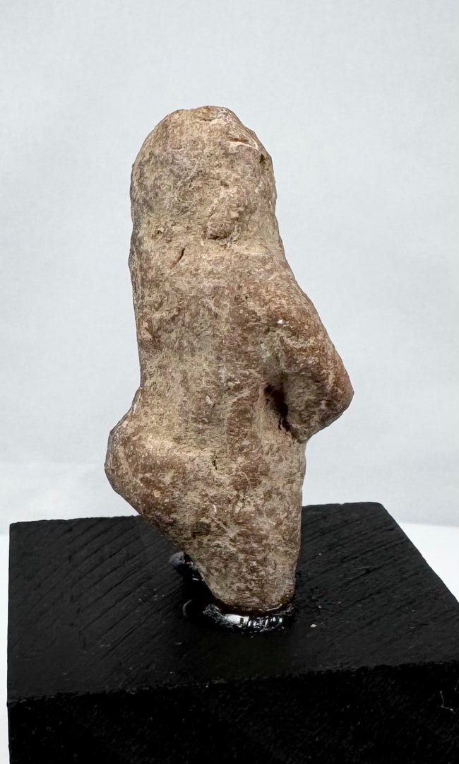 Weathered Pre-Columbian stone figure attributed to the Mezcala tradition or related culture