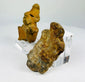 Ancient Mexican pottery torso fragment with mineral encrustation