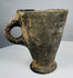 Iron Age Iranian grayware goblet with pedestal foot and dark burnished surface
