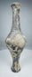 Ancient grayware bottle with globular body and narrow elongated profile