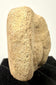 Fragmentary Near Eastern terracotta votive figure head with sculpted beard, almond-shaped eyes, and minor surface abrasions.