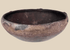 Ancient Pre-Columbian terracotta bowl with raised rim lugs and dark burnished surface
